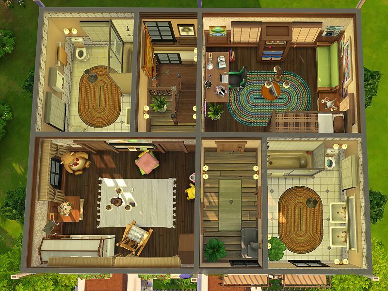 sims 4 cc london townhouse no cc by flubs79 6