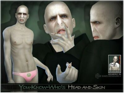 Lord Voldemort Head And Skin By Bakalia Sims 4 CC