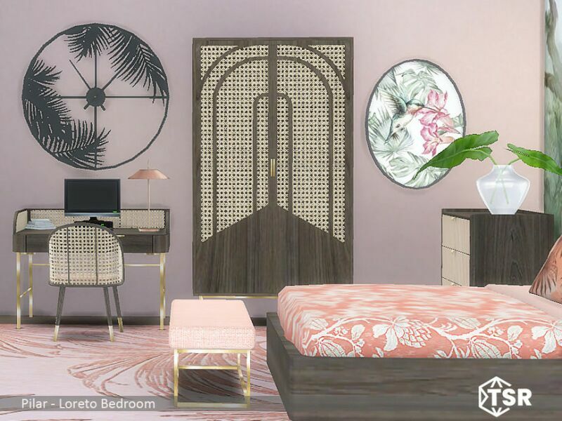 sims 4 cc loreto bedroom by pilar 5