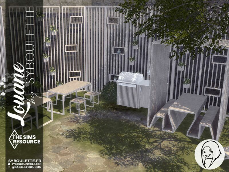 sims 4 cc louane outdoor bbq set part 1 by syboubou 3