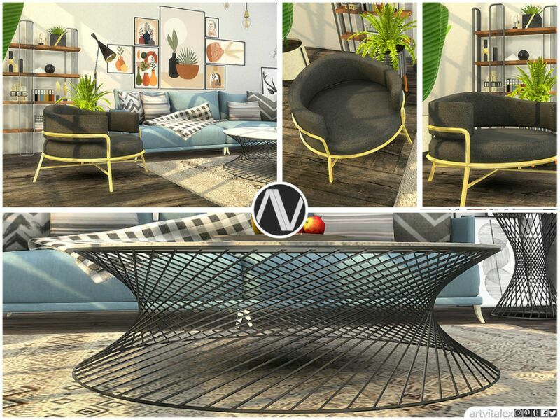 sims 4 cc louisville living room by artvitalex 2