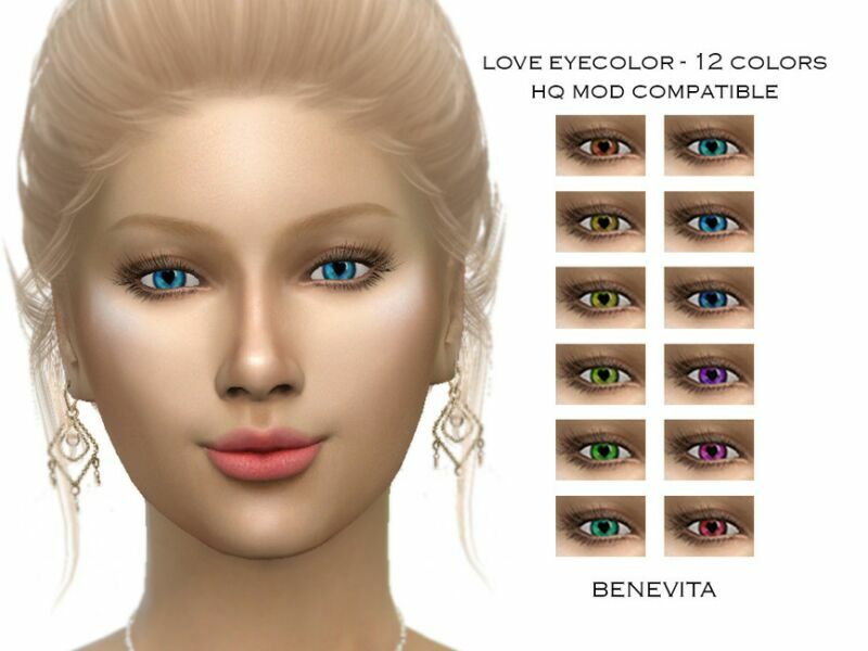 Love Eyecolor [HQ] By Benevita Sims 4 CC