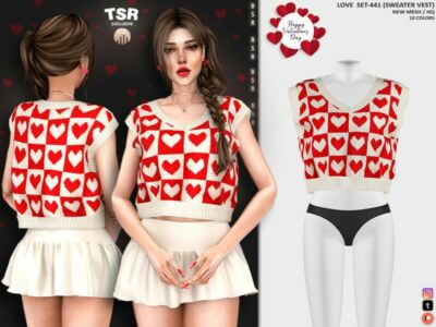 Love SET-441 (Sweater Vest) BD1180 Sims 4 CC