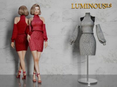 LS -Vania Dress By Luminousls Sims 4 CC