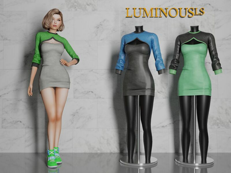 LS24 -Moria Dress- By Luminousls Sims 4 CC