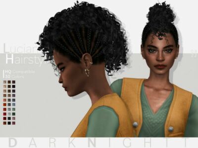 Luciana Hairstyle By Darknightt Sims 4 CC