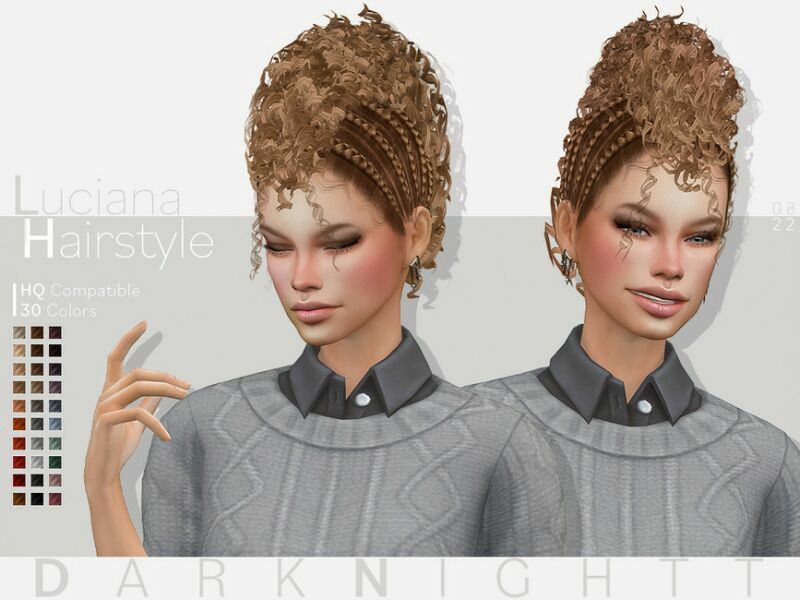 sims 4 cc luciana hairstyle by darknightt 2