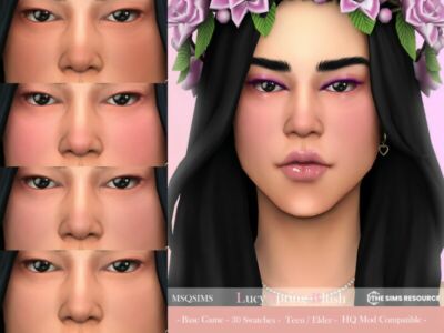 Lucy Spring Blush By Msqsims Sims 4 CC