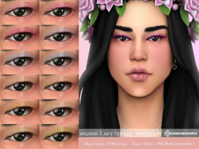 Lucy Spring Eyeshadow By Msqsims Sims 4 CC