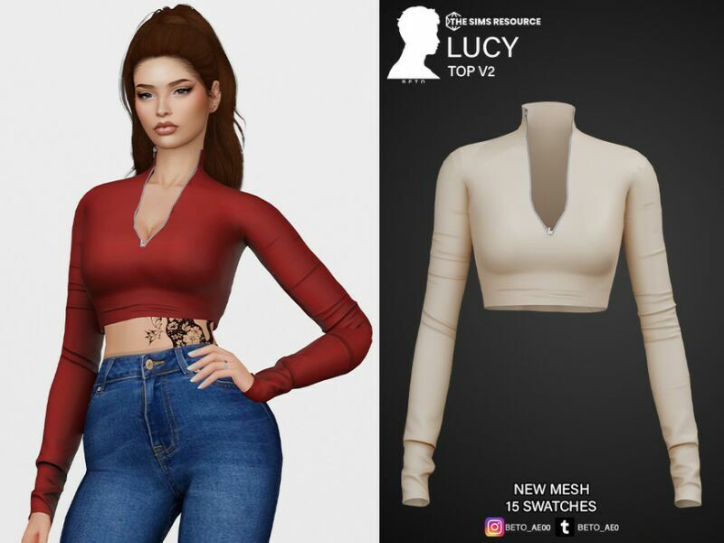 Lucy (TOP V2) Sims 4 CC