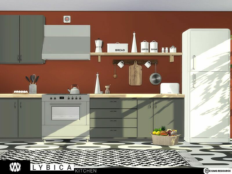 Lybica Kitchen By Wondymoon Sims 4 CC