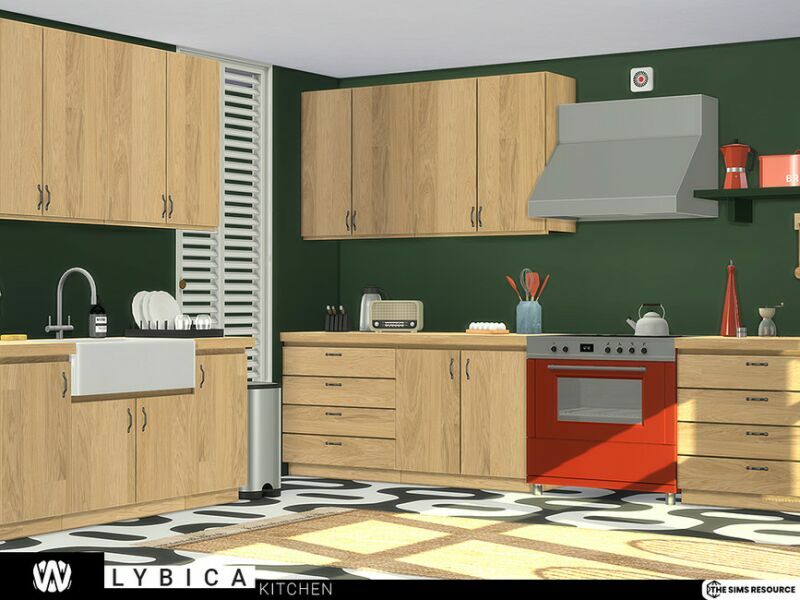 sims 4 cc lybica kitchen by wondymoon 2