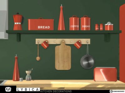 Lybica Kitchen Decorations By Wondymoon Sims 4 CC