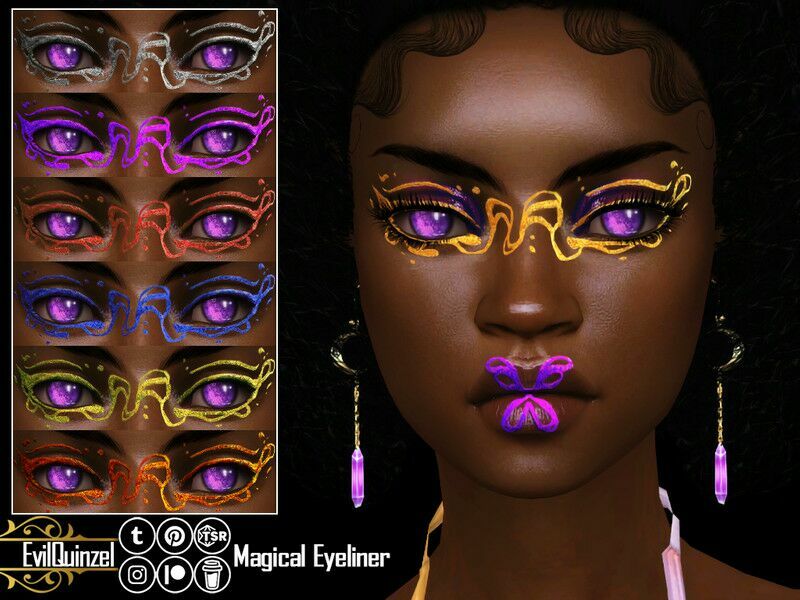 Magical Eyeliner Sims 4 CC