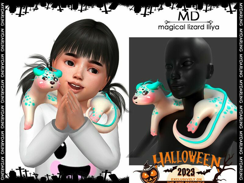 Magical Lizard Iliya Toddler By Mydarling20 Sims 4 CC