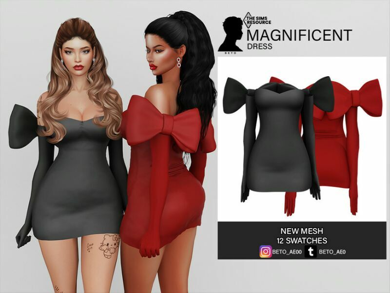 Magnificent (Dress) Sims 4 CC