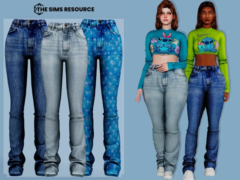 Malay Denim Jeans By Couquett Sims 4 CC