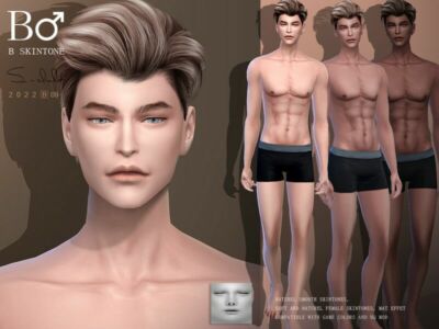 Male Natural Overlay Skintones By S-Club Sims 4 CC