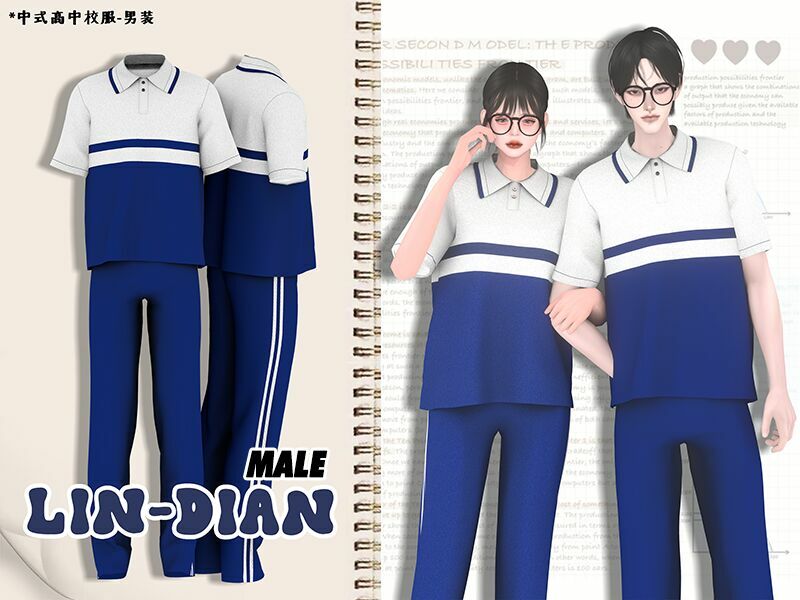 Male Uniform Sims 4 CC