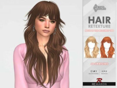 Mallen Hair Retexture Mesh Needed By Remaron Sims 4 CC