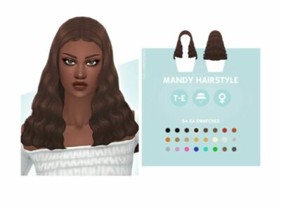 Mandy Hairstyle By Simcelebrity00 Sims 4 CC