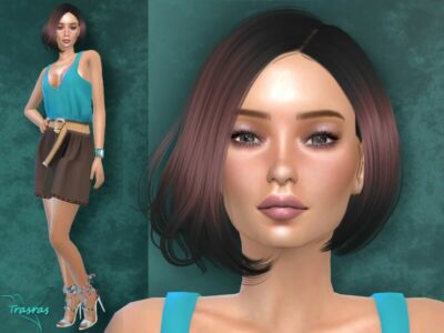 Marie Meunier By Trasras Sims 4 CC