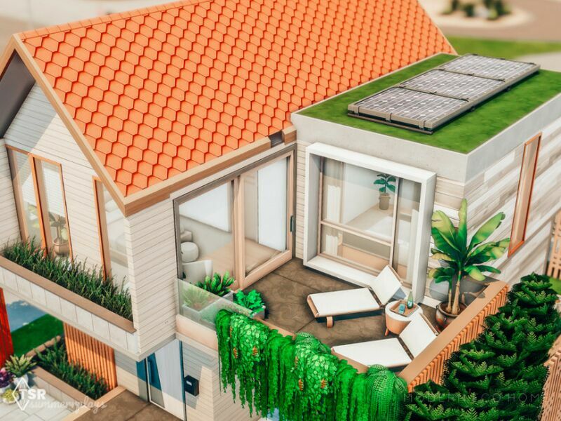 sims 4 cc marigold modern eco home 2