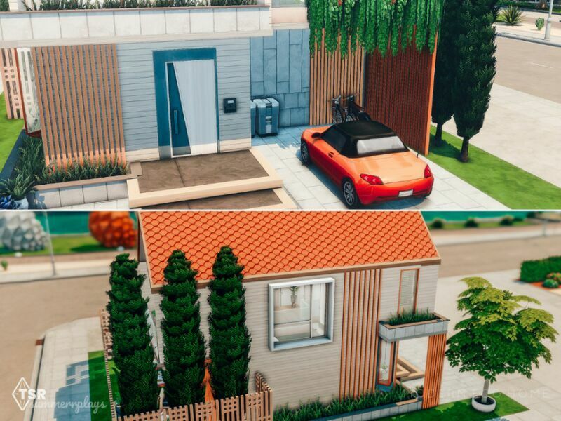 sims 4 cc marigold modern eco home 3