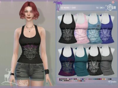 Marinis T-Shirt By Dansimsfantasy Sims 4 CC