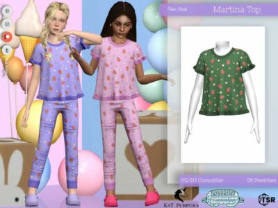 Martina TOP- Child Sims 4 CC