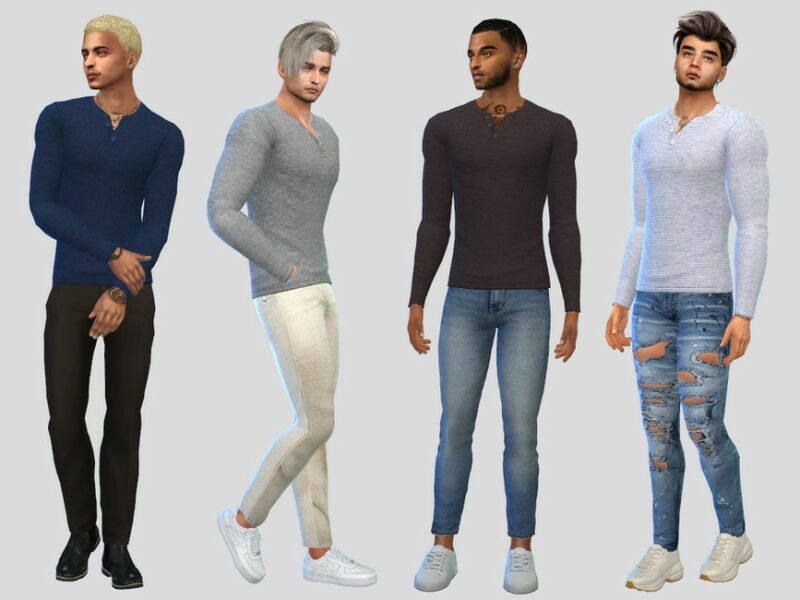 Martino Casual Shirt By Mclaynesims Sims 4 CC