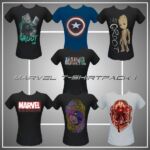 Marvel T-Shirtpack 1 By Christoph84 Sims 4 CC Download