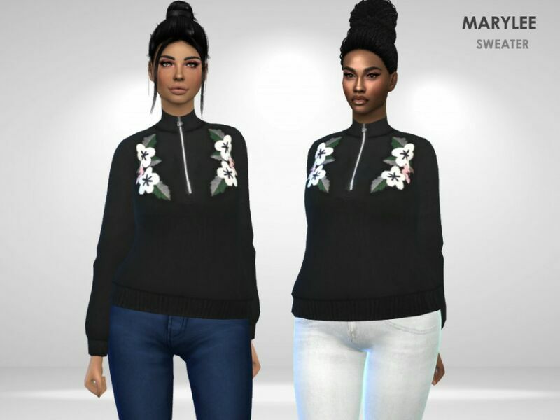 Marylee Sweater By Puresim Sims 4 CC