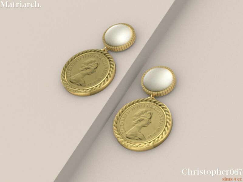 sims 4 cc matriarch earrings by christopher067 3