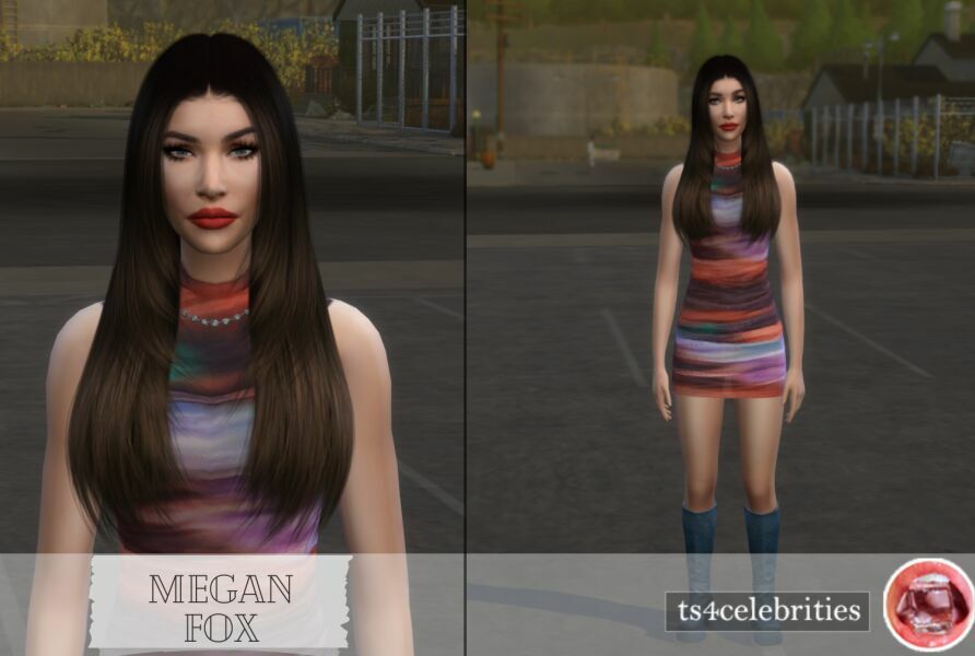 sims 4 cc megan fox 2