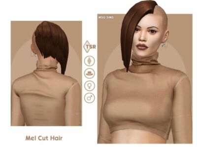 MEL CUT Hair By Msqsims Sims 4 CC