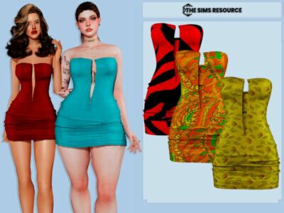 Melannie Dress By Couquett Sims 4 CC