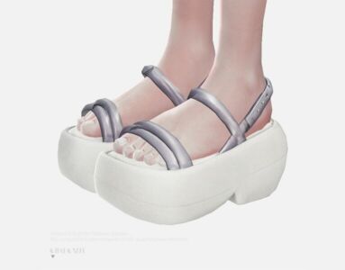 Melissa Airbubble Platform Sandals By Charonlee Sims 4 CC