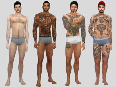 MEN Plain Briefs By Mclaynesims Sims 4 CC