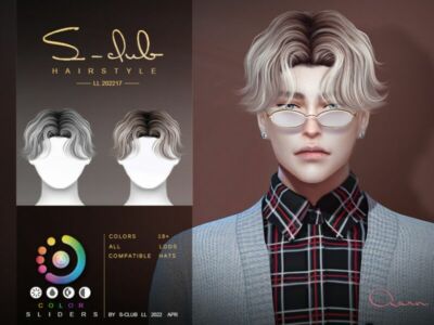 Men’s Short Hair (Aarn) By S-Club Sims 4 CC