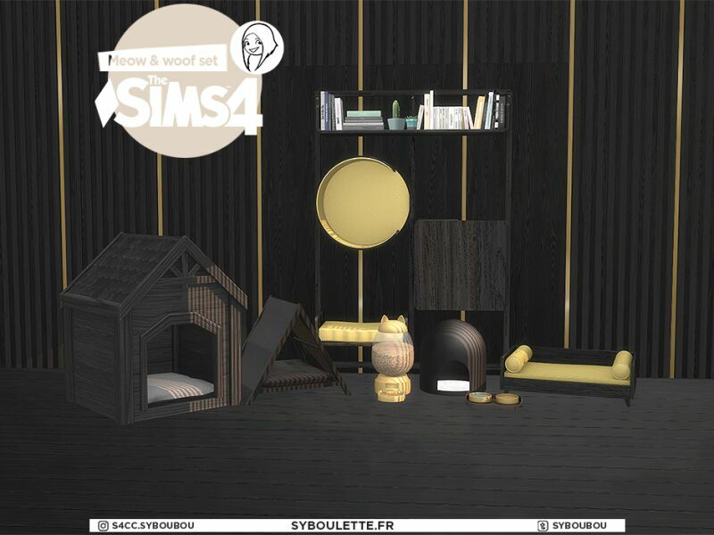 sims 4 cc meow and woof set by syboulette 6