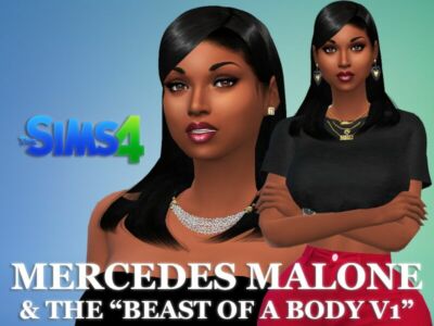 Mercedes Malone & The Beast Of A Body V1 Body Preset By VTK Sims 4 CC