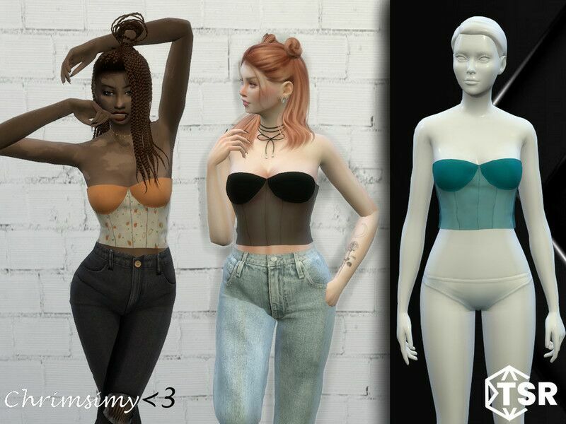 Mesh Corset By Chrimsimy Sims 4 CC