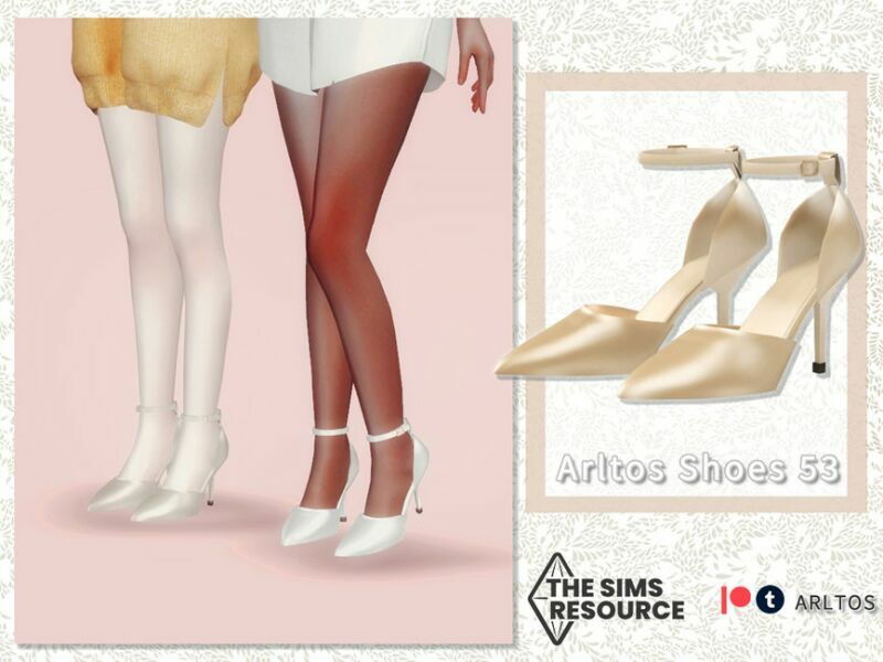 Metal High Heels / 53 By Arltos Sims 4 CC