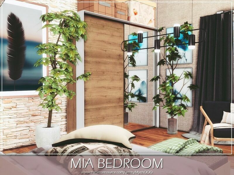 sims 4 cc mia bedroom by mychqqq 2