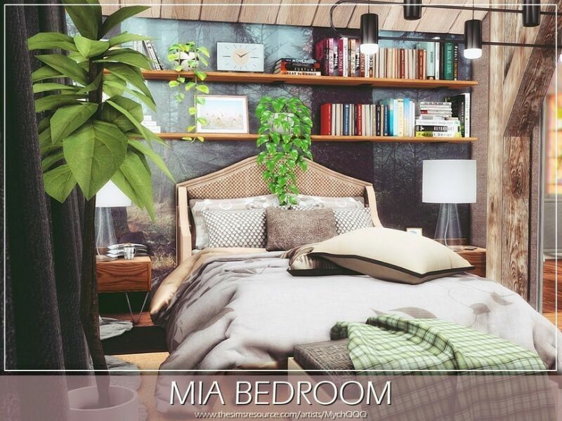 sims 4 cc mia bedroom by mychqqq 3