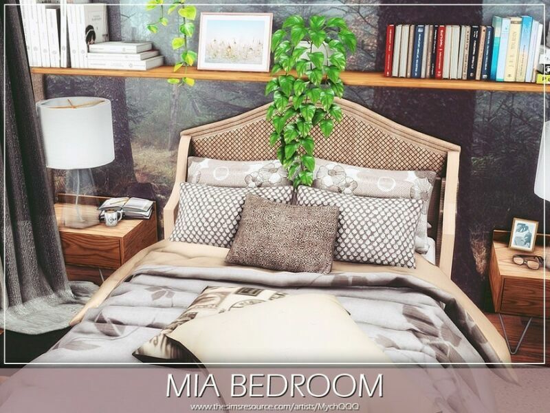 sims 4 cc mia bedroom by mychqqq 4