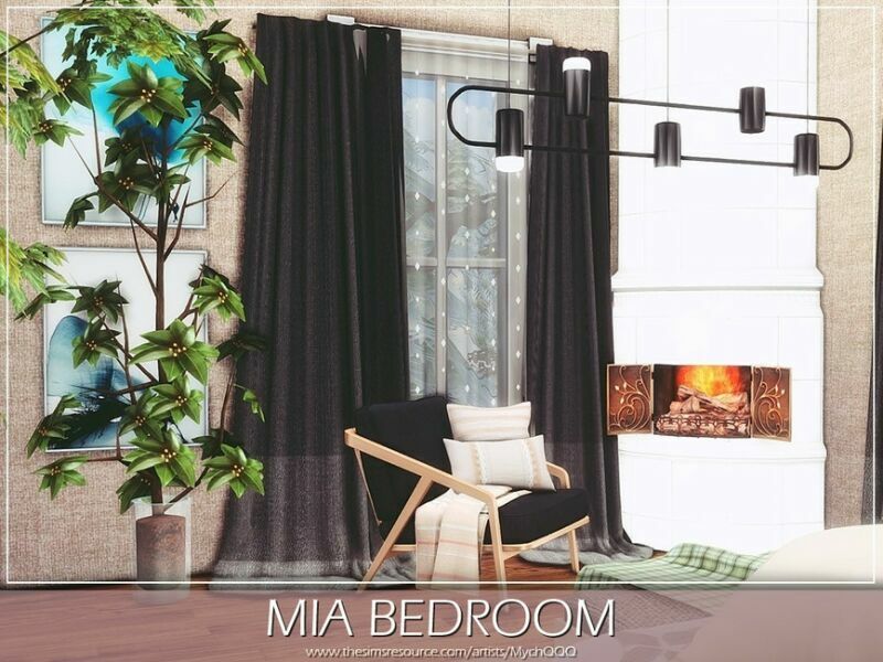 sims 4 cc mia bedroom by mychqqq 6