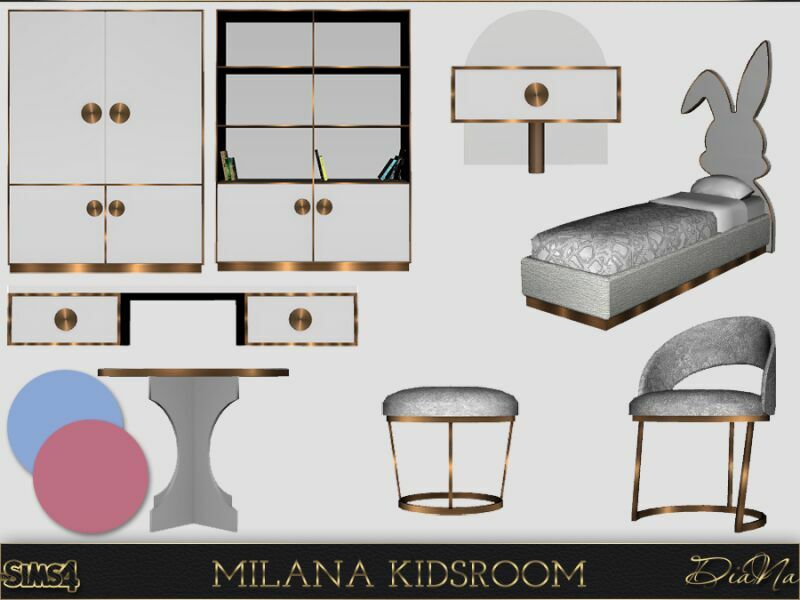 sims 4 cc milana kidsroom by dianasims 3