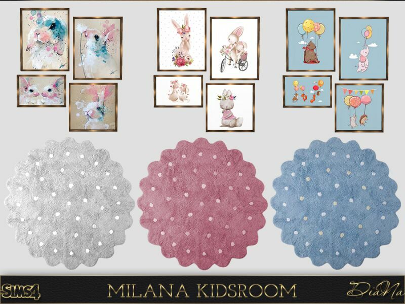 sims 4 cc milana kidsroom by dianasims 4